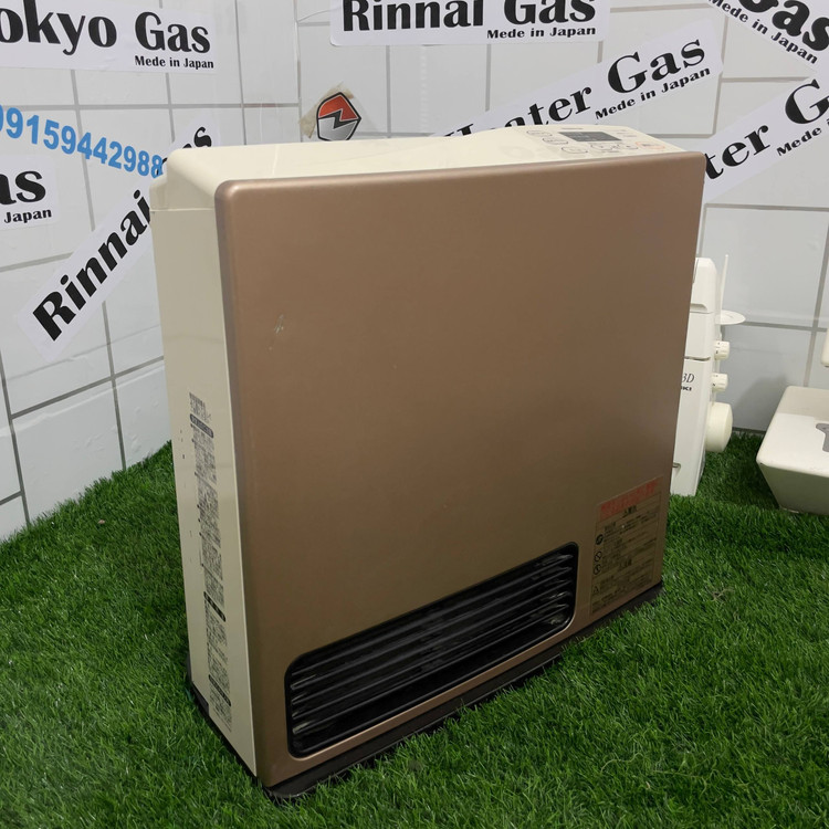 بخاری برقی گازی 4000 کالری شهری مدل کلید راست رنگ برنزی